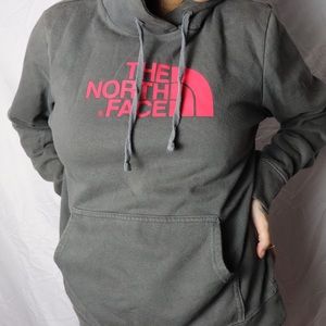 Grey North Face hoddie